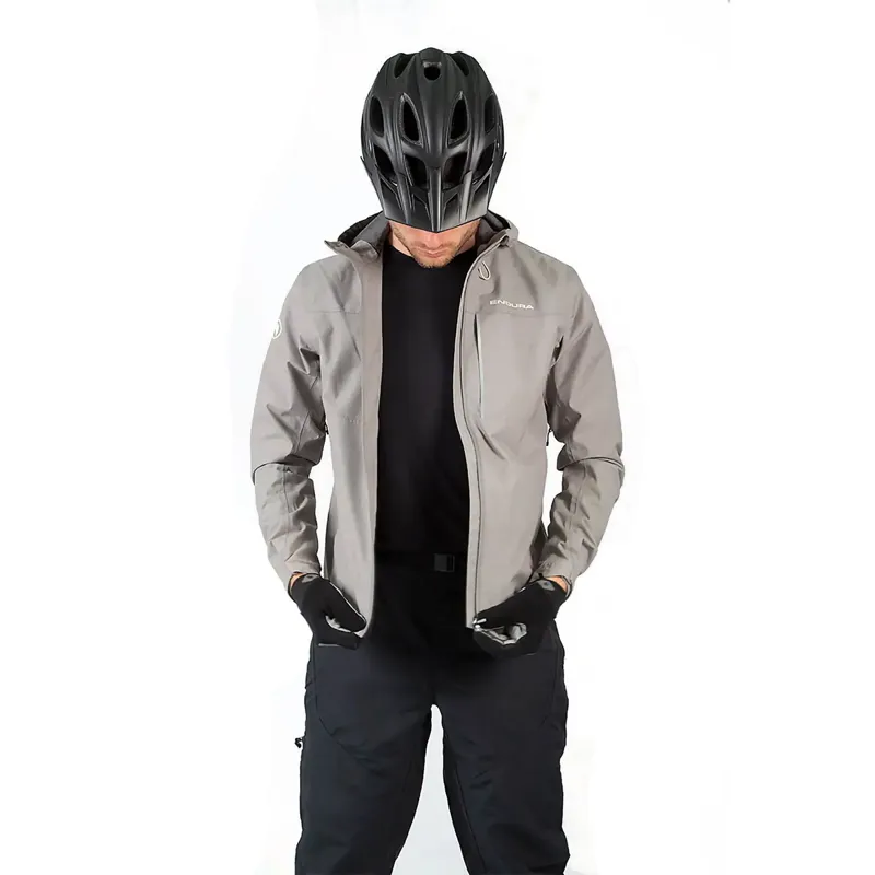 Endura Hummvee Waterproof Hooded Jacket Fossil-4